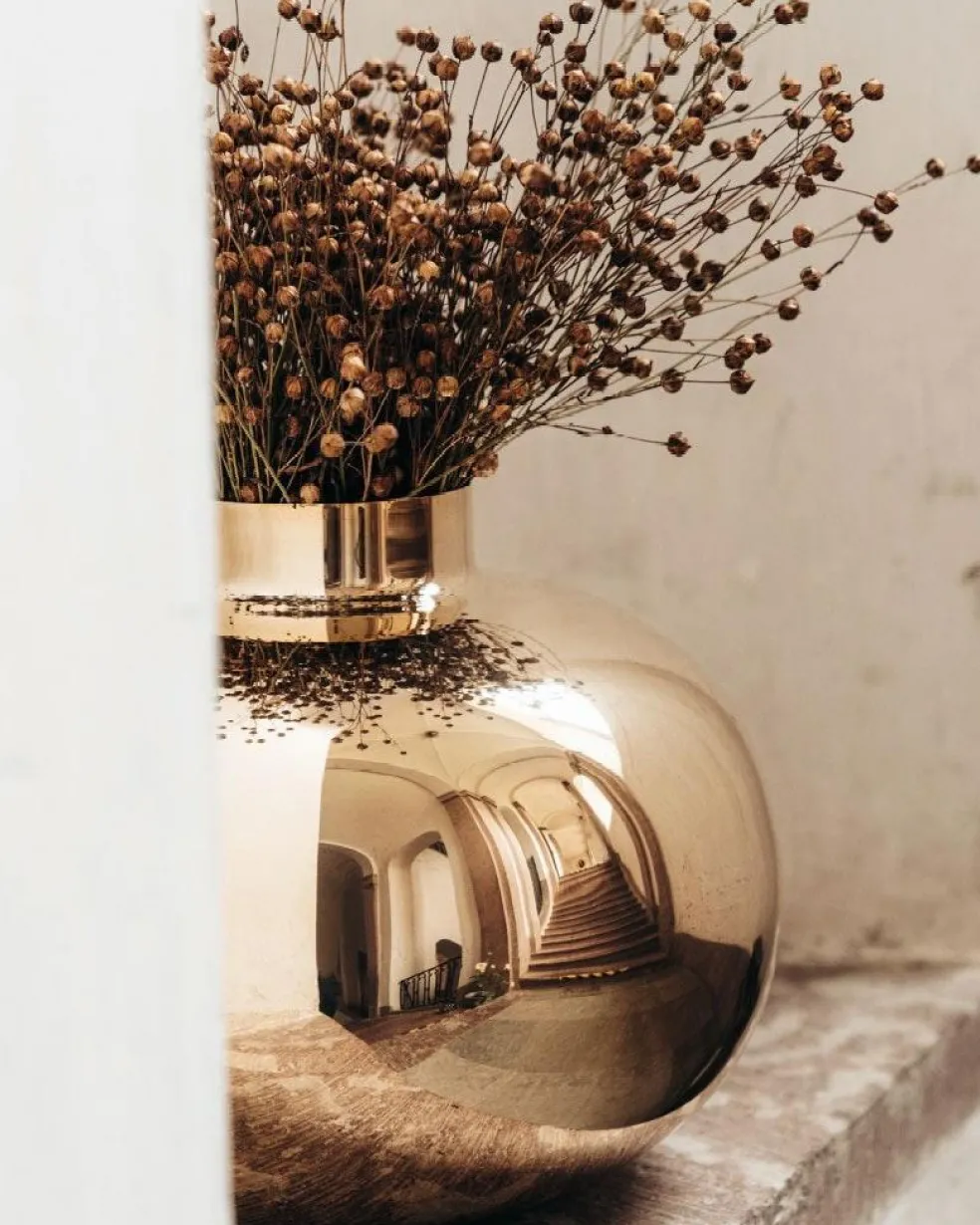 Amico Vase Ø29 cm, Brass