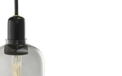 Amp Pendant Large, Smoke/Black Marble