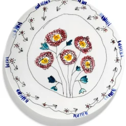 Anemone Milk Serving Plate L
