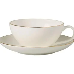 Anmut Gold Teacup With Saucer