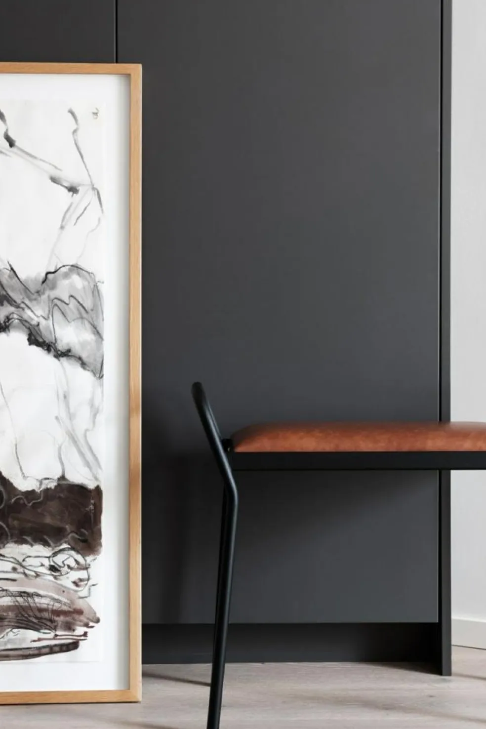 Anyone Stool, Grey / Rust