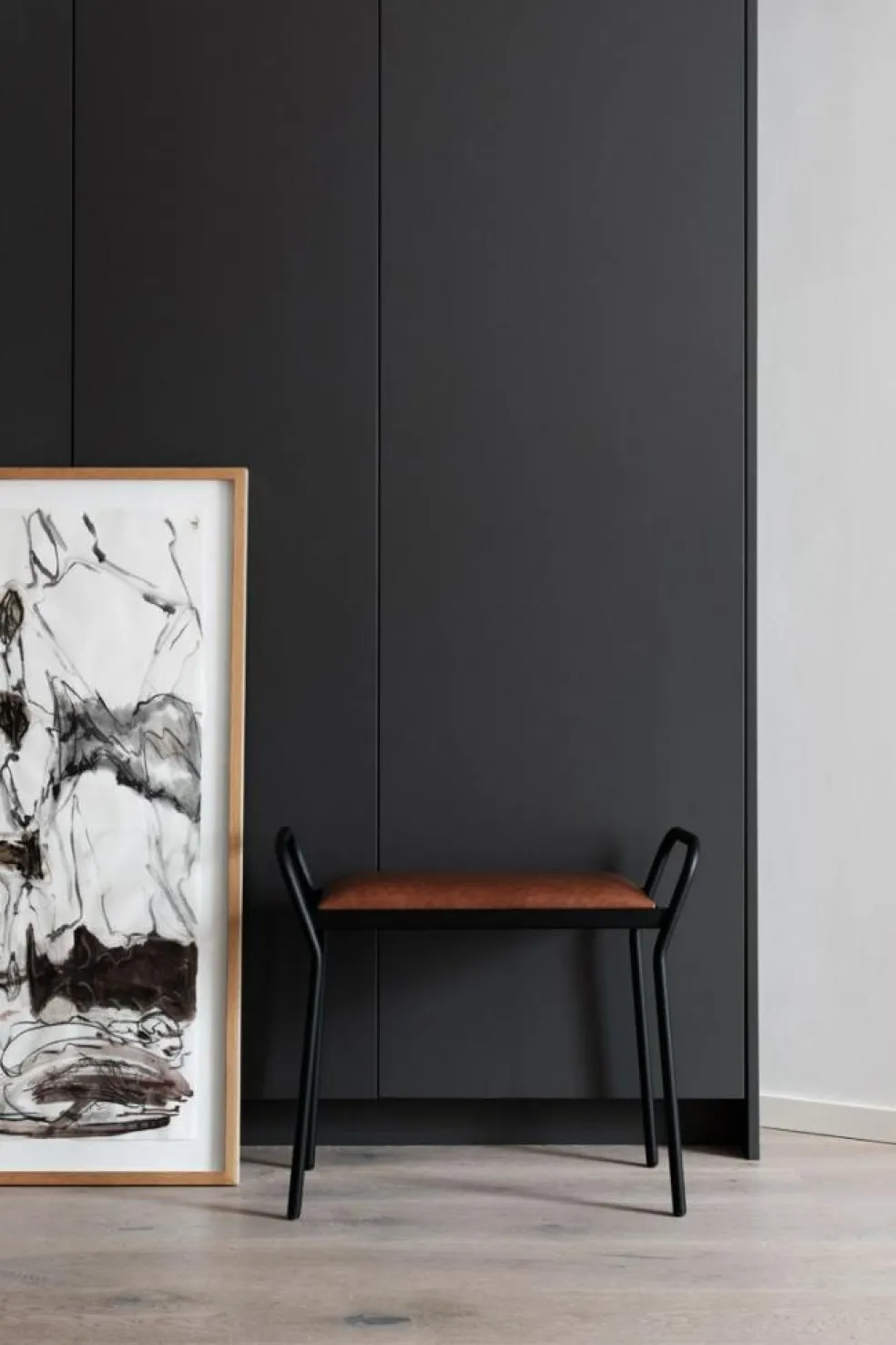 Anyone Stool, Grey / Rust