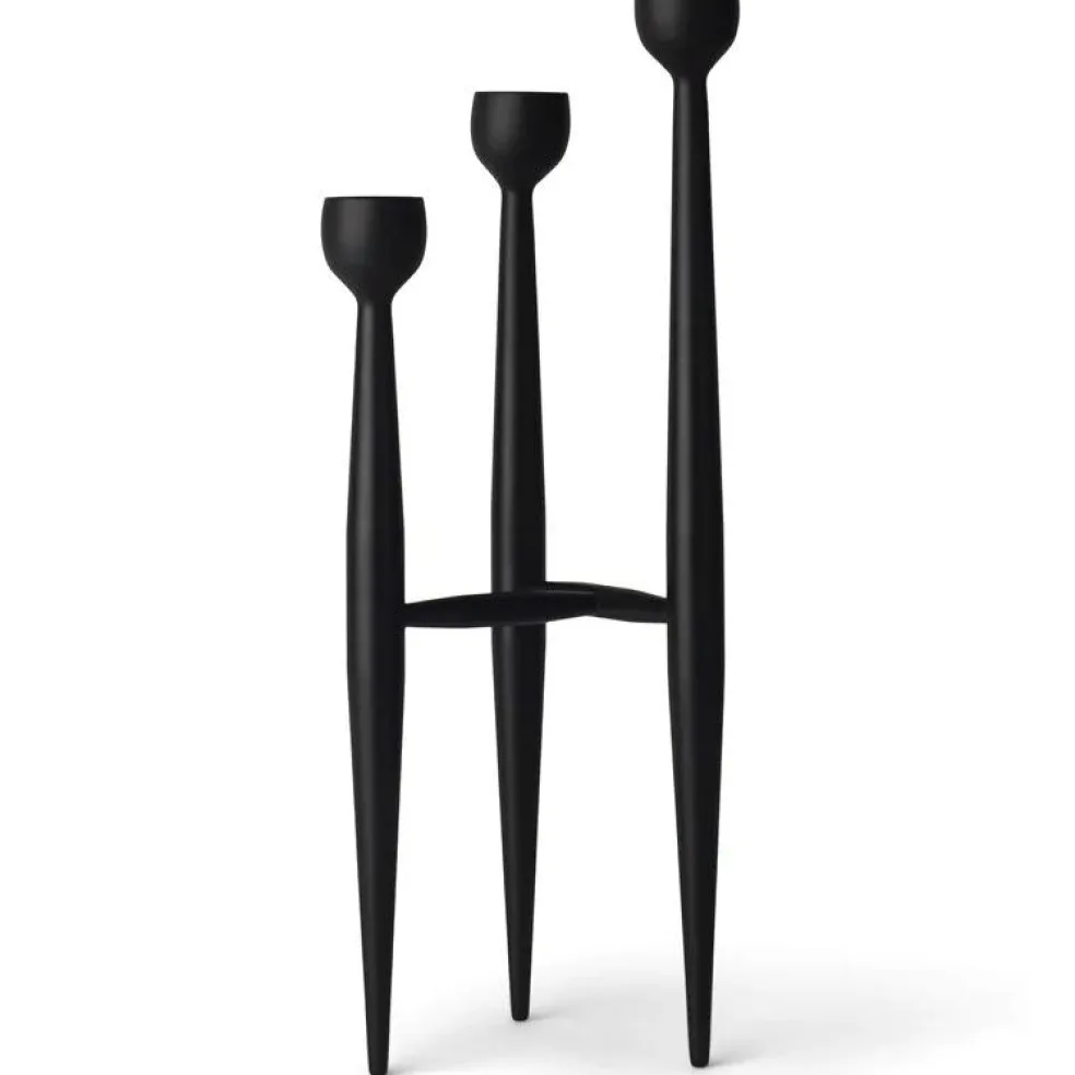 Apollo Candle Holder, Black