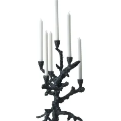 Apple Tree Candle Holder 6 Arms, Graphite