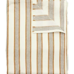 Arco Tablecloth 150x250 cm, Brown / White / Rust Red