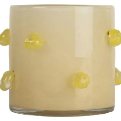 Arlo Candle Holder M, Beige / Yellow