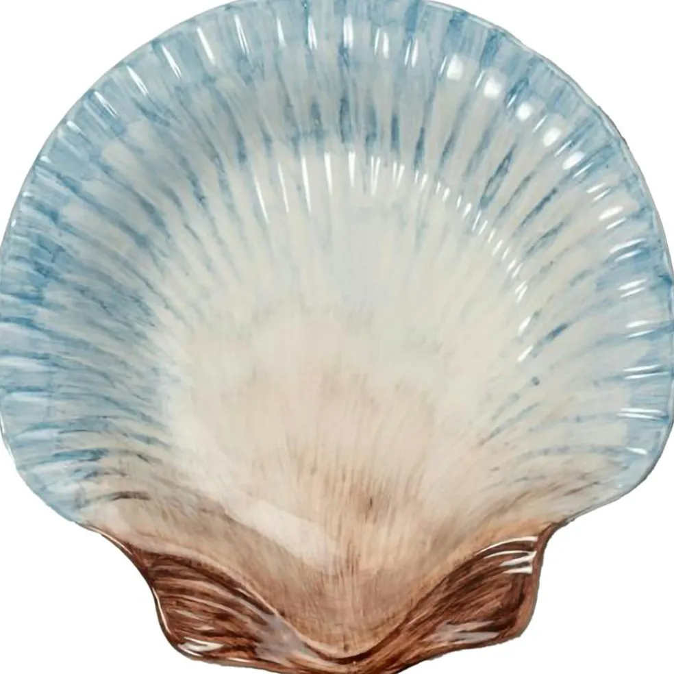 Armona Plate 23,5 cm, White / Light Blue