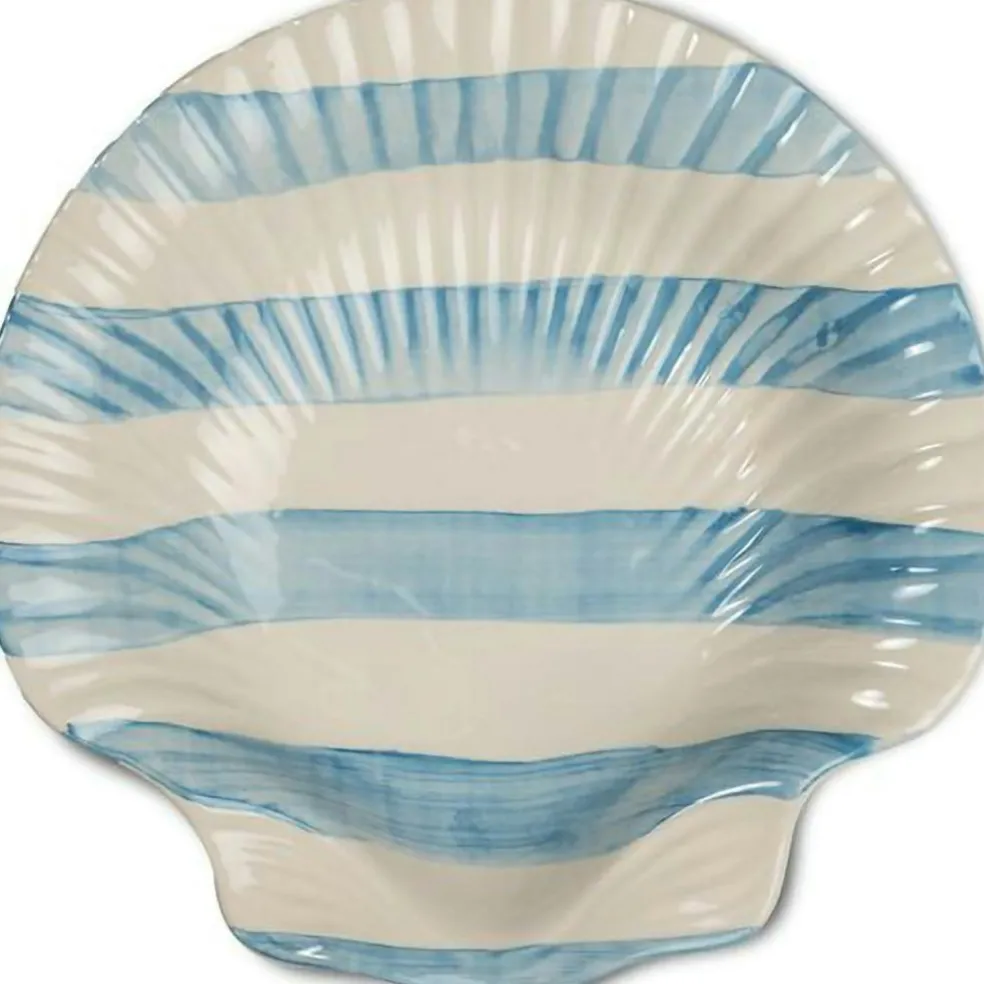 Armona Plate 23,5 cm, White / Light Blue