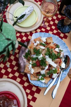 Armona Serving Plate 32 cm, White / Light Blue