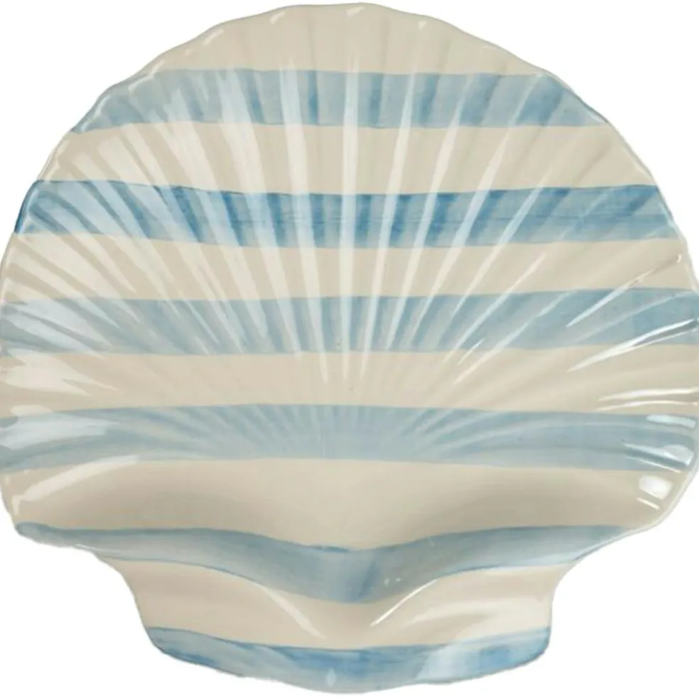 Armona Serving Plate 32 cm, White / Light Blue