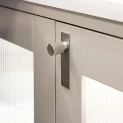 Arpa Knob With Plate 22 mm, Stainless Look