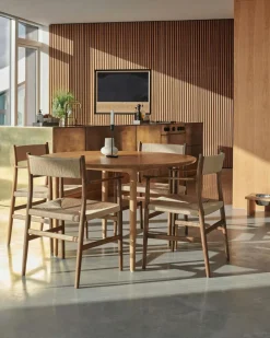 Arv Armchair With Woven Seat / Back, Oak