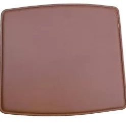 Arv Seat Pad For Dining Chair, Cinnamon Leather