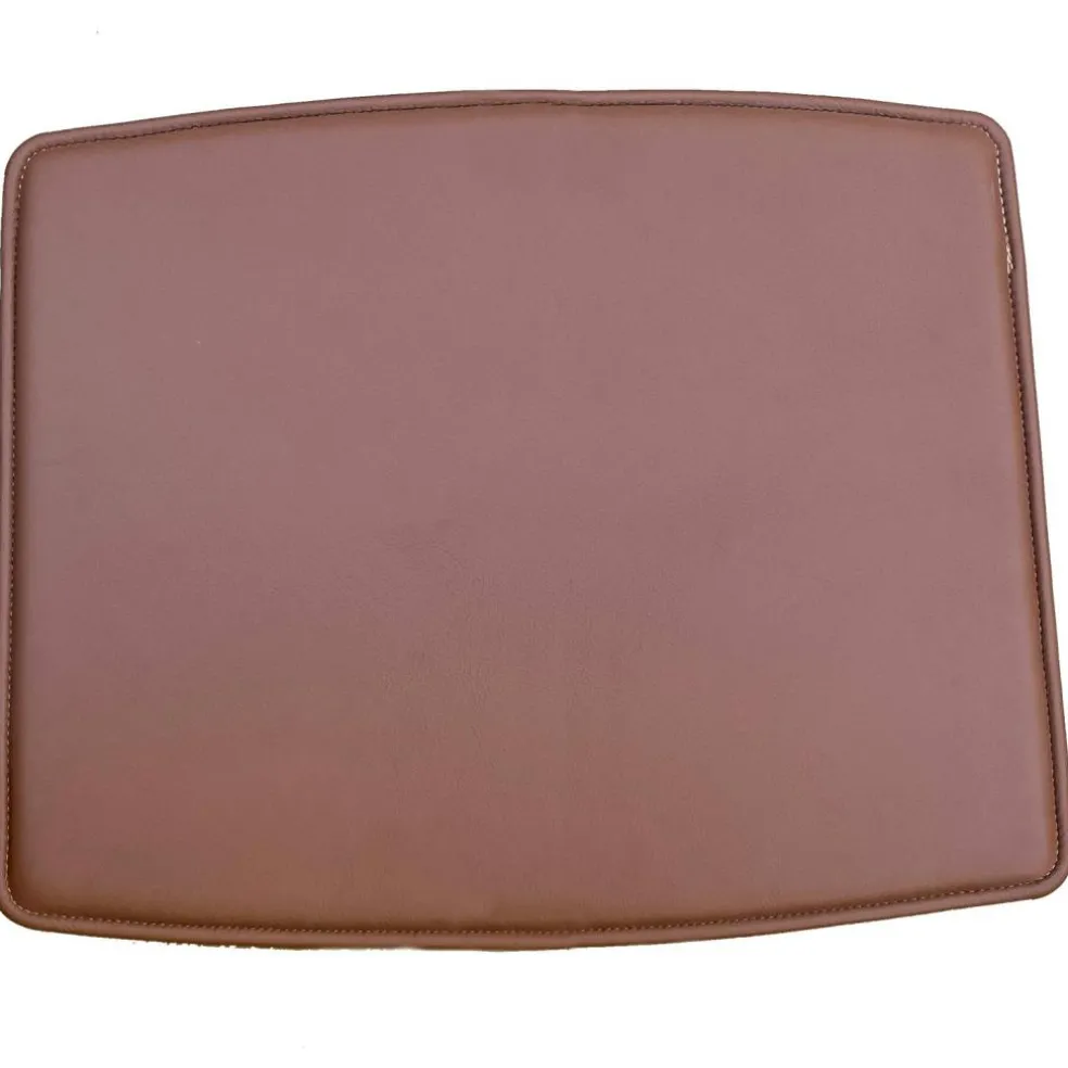 Arv Seat Pad For Lounge Chair, Brandy Leather
