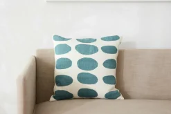 Asim Cushion Cover 50x50 cm, Off-white / Heaven Blue