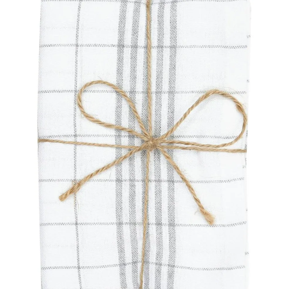 Astrid Kitchen Towel 2-pack 50x70 cm, Grey/White