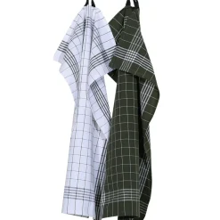 Astrid Kitchen Towel 2-pack 50x70 cm, Grey/White