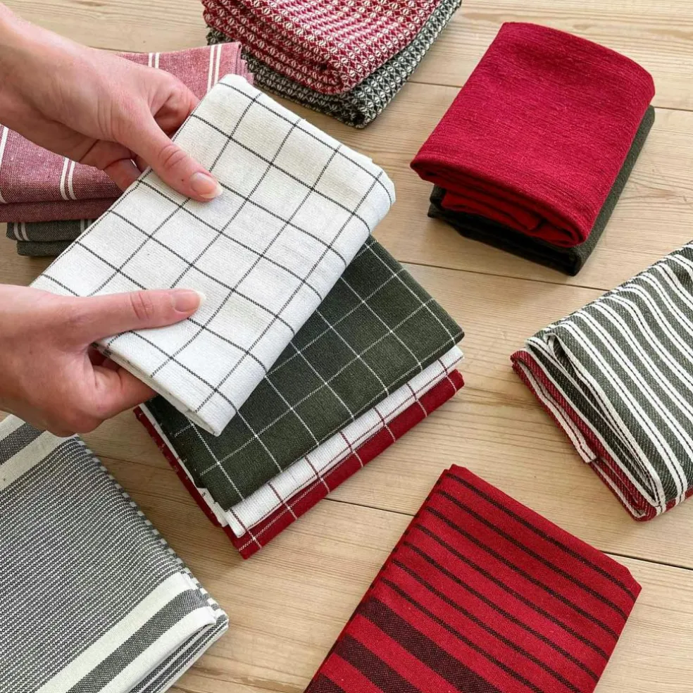 Astrid Kitchen Towel 2-pack 50x70 cm, Grey/White