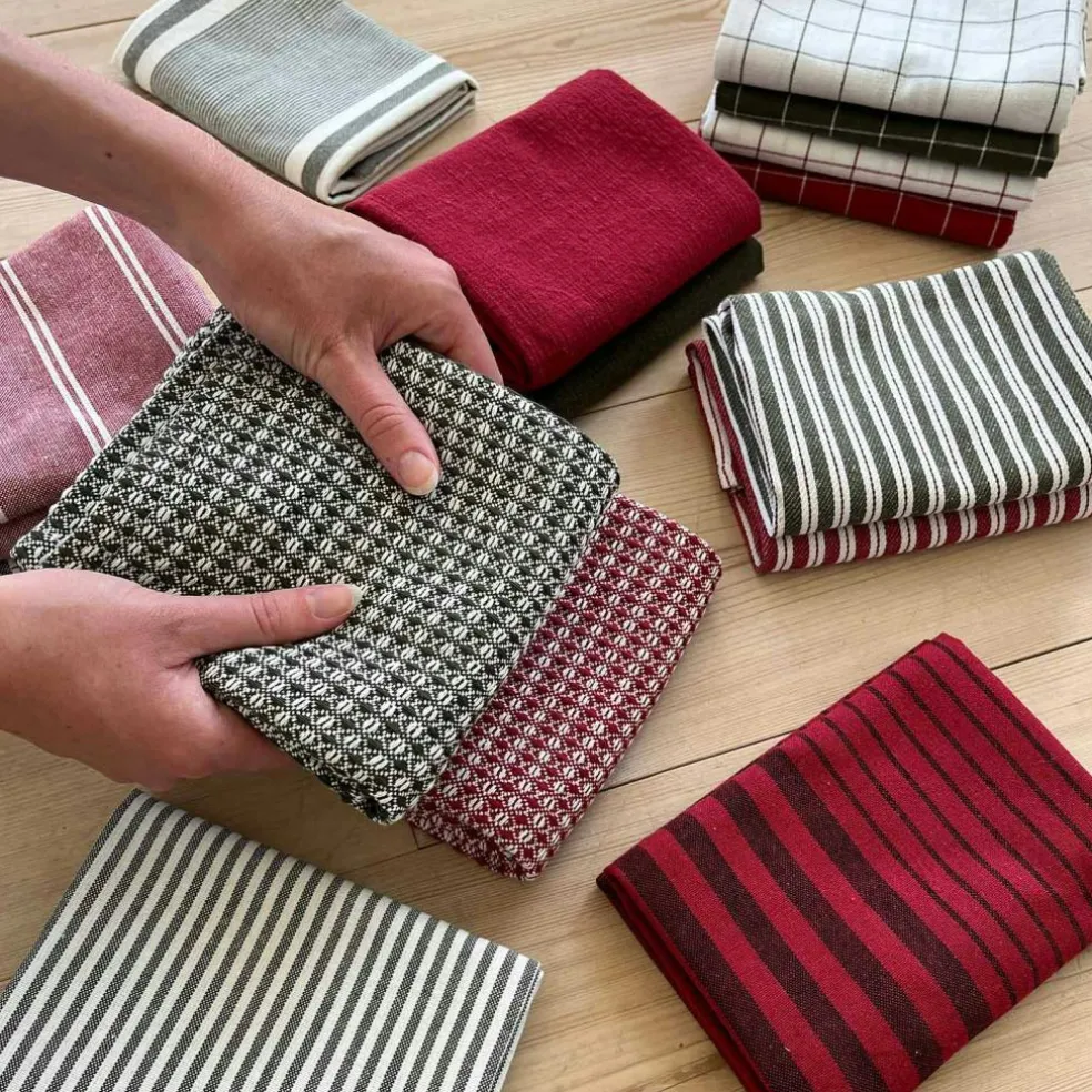 Astrid Kitchen Towel 2-pack 50x70 cm, Grey/White