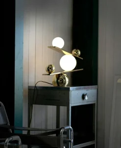Balance Table Lamp, Brass