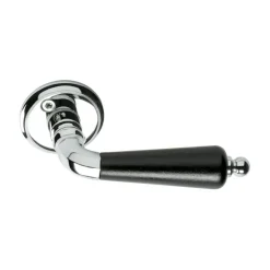 Balder Door Handle 107mm, Brass/Black