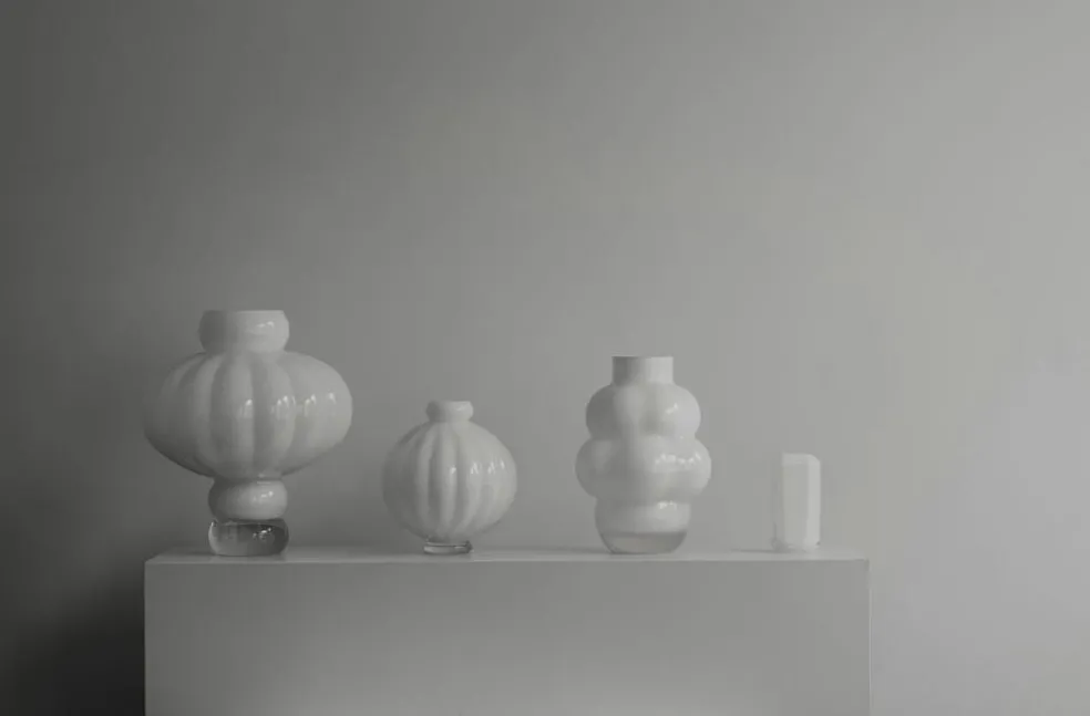 Balloon 04 Vase 32 cm, Opal White