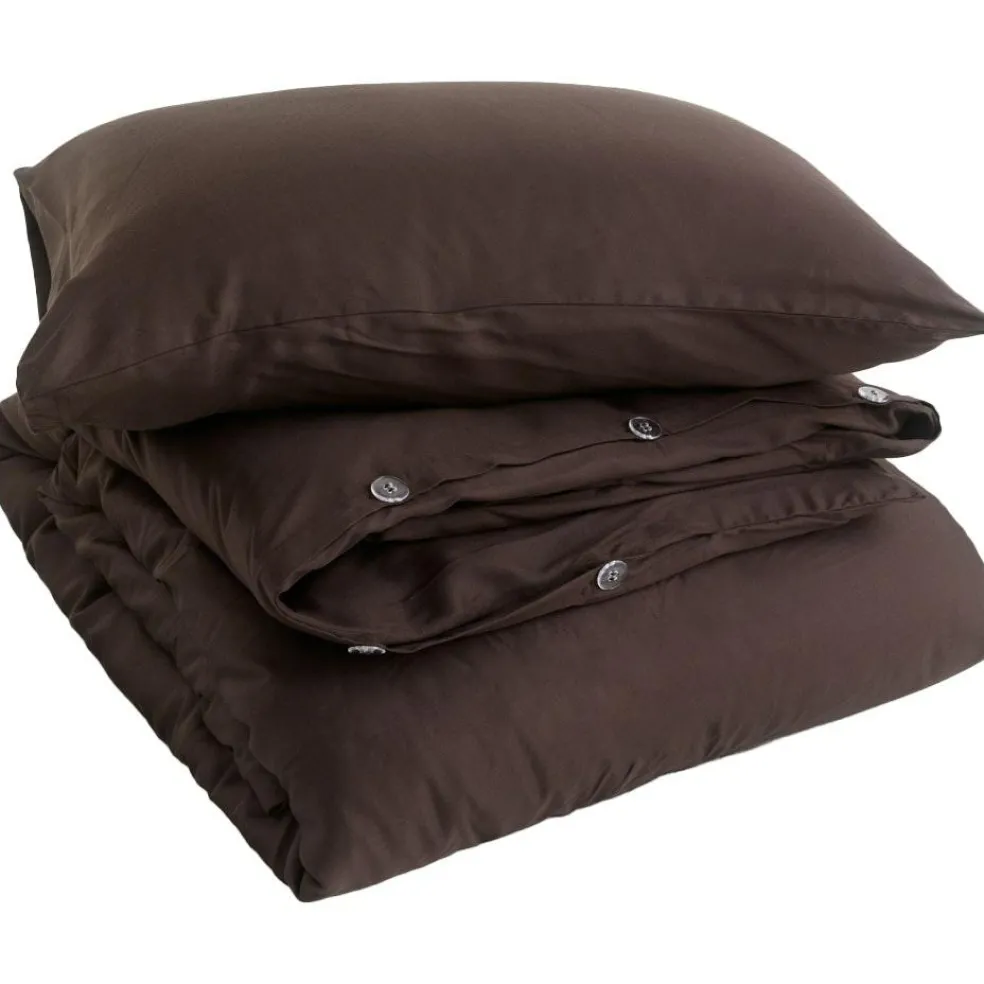 Bamboo Bedding Set 220x220 + 50x60 cm, Light Blue