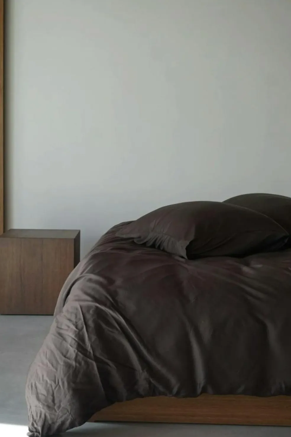 Bamboo Bedding Set 220x220 + 50x60 cm, Light Blue