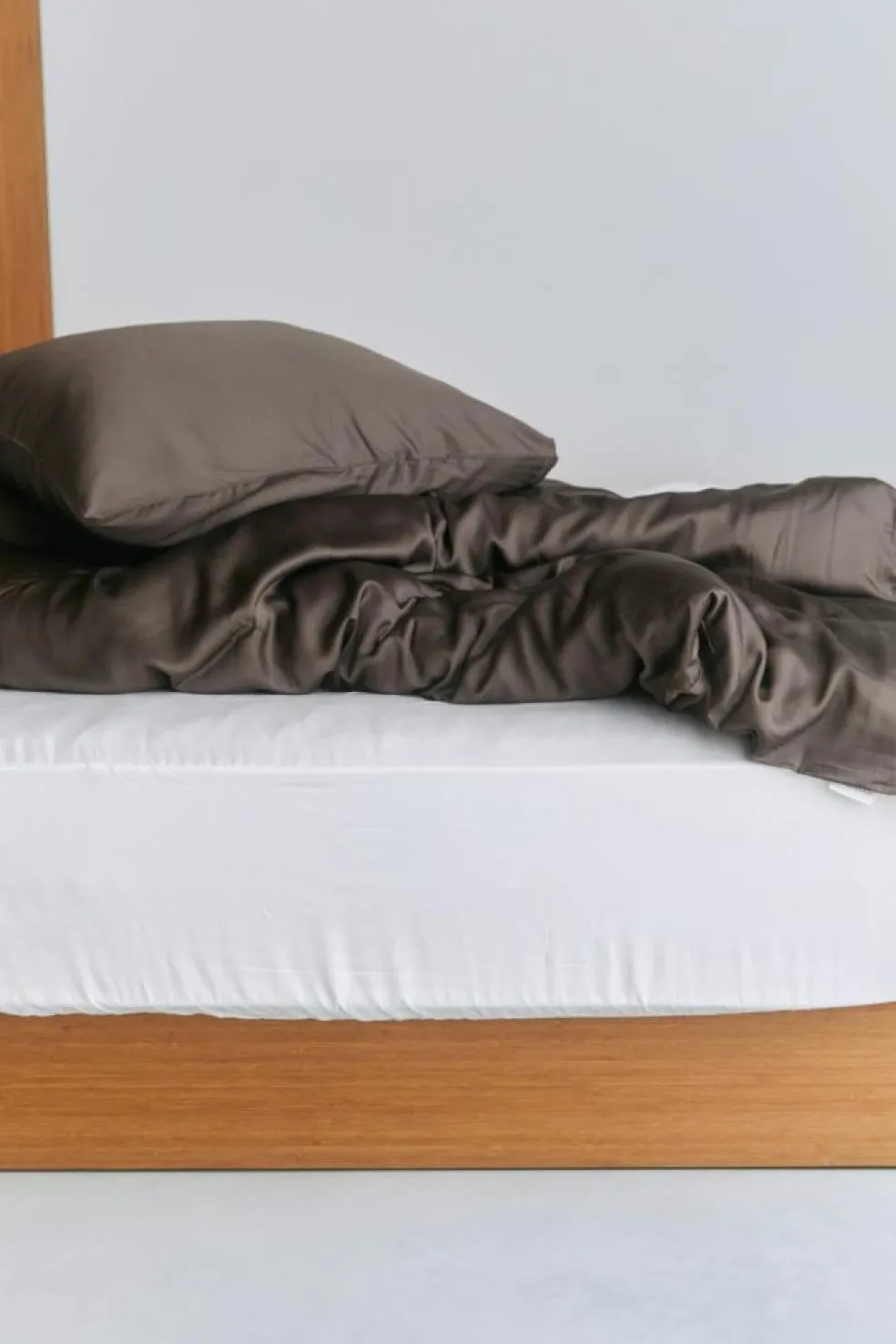 Bamboo Bedding Set 220x220 + 50x60 cm, Light Blue