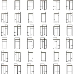 Bar Stool With Backrest 90 cm, Black / Rust Bouclé