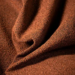 Bar Stool With Backrest 90 cm, Black / Rust Bouclé