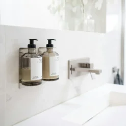 Base Soap Pump Holder, Matte Brushed Stainless steel