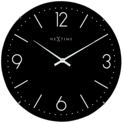 Basic Dome Wall Clock, Black
