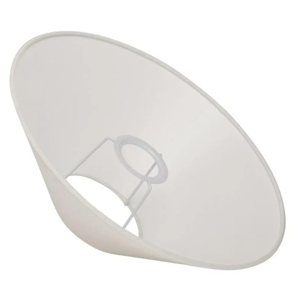 Basic Flat Lampshade White, 42 cm