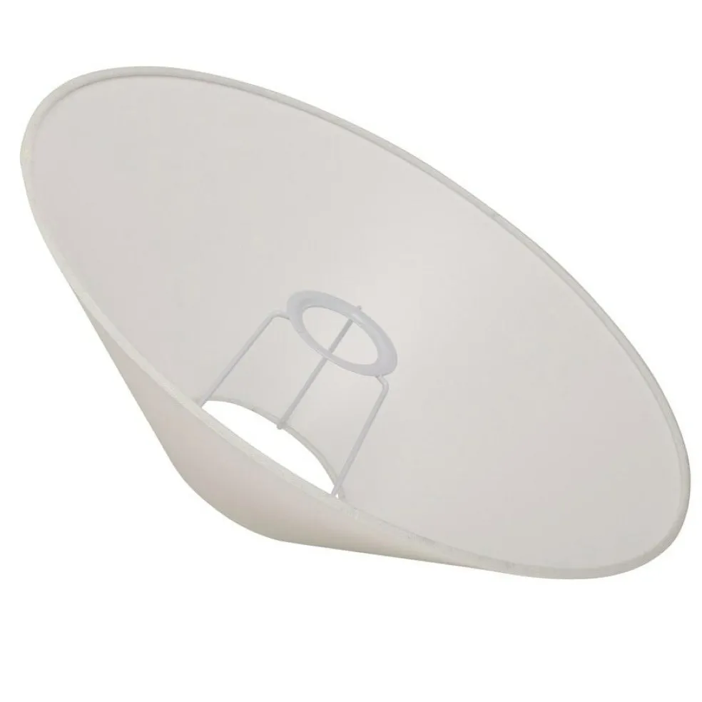 Basic Flat Lampshade White, 42 cm