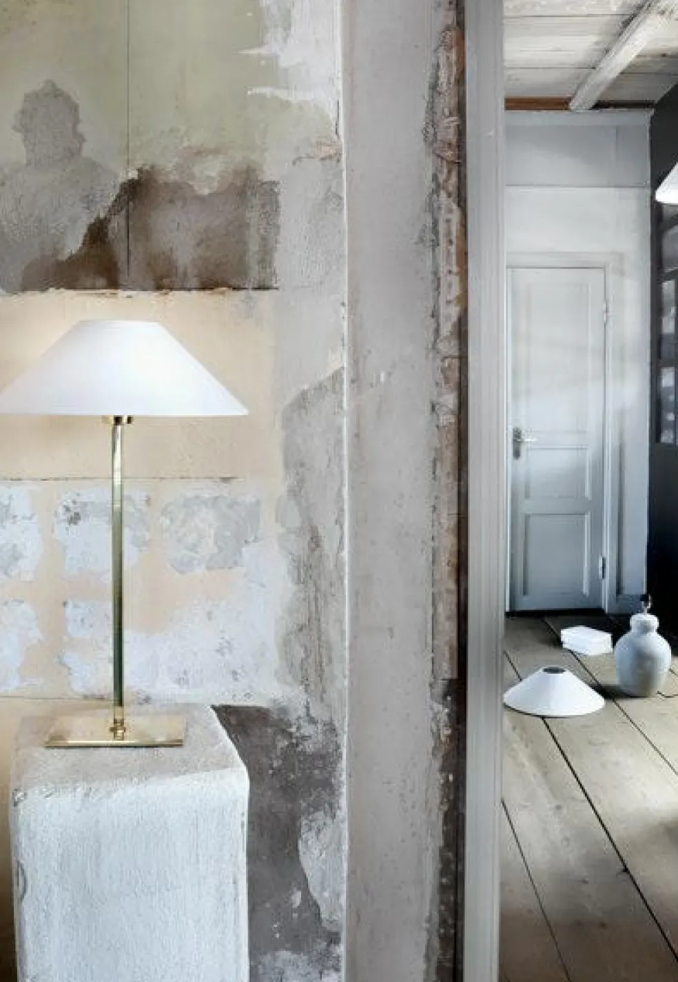 Basic Flat Lampshade White, 42 cm