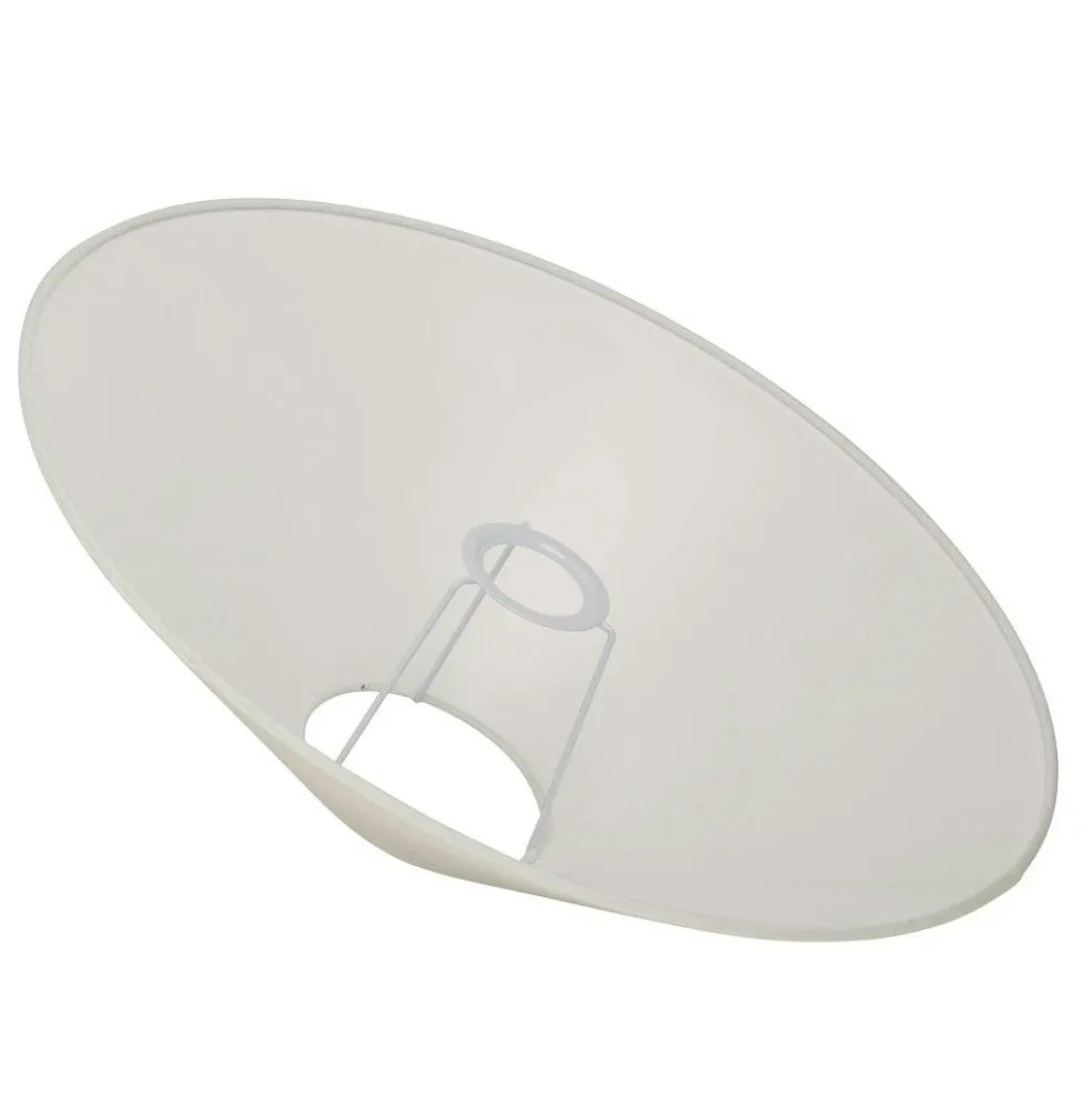Basic Flat Lampshade White, 42 cm