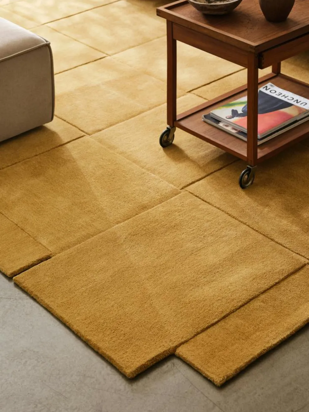 Basket Rug Green, 245x300 cm