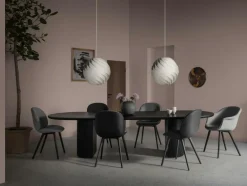 Bat Dining Chair Upholstered / Plastic Base, Remix 3 233