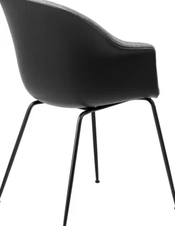 Bat Dining Chair Upholstered Front / Conical Base, Remix 3 152
