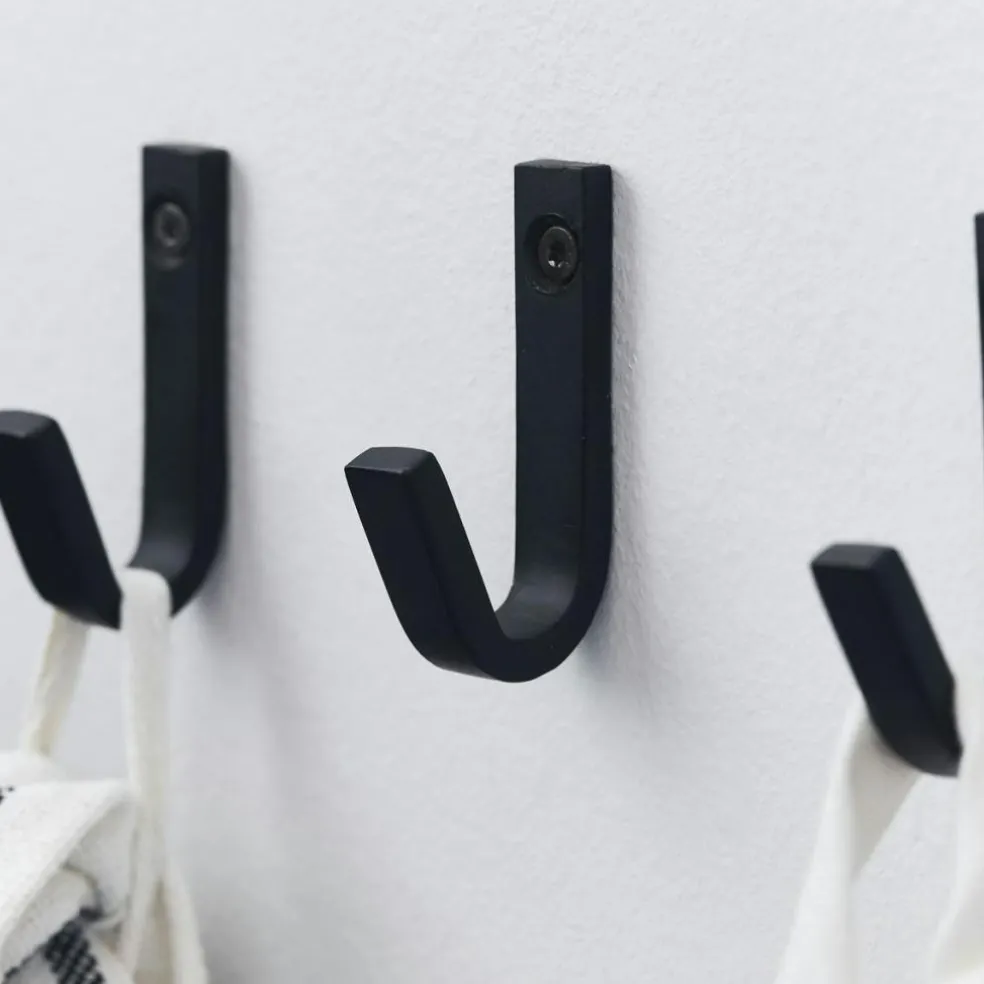 Bath Hooks 5 cm 3-pack, Black