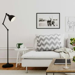 Bazar Floor Lamp, Sand Black