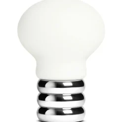 B.Bulb Table Lamp Portable, White