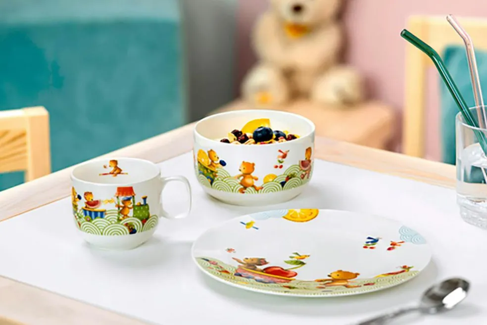 Bear Children'S Dinnerware 3 Pieces , Hungry Bear
