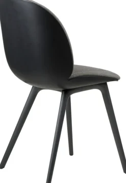 Beetle Chair Upholstered Front / Plastic Base, Plain 0023