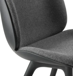 Beetle Chair Upholstered Front / Plastic Base, Plain 0023