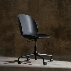 Beetle Swivel Chair Polypropylene, Black