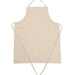 Bella Apron, Sand / White