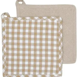 Bella Pot Holder 2-pack, Dark Grey / White