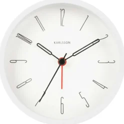 Belle Numbers Alarm Clock, White